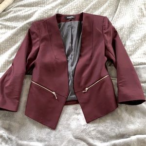 Burgundy Blazer